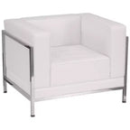 Flash Furniture HERCULES Imagination Series Contemporary LeatherSoft Modular Chair with Quilted Tufted Seat and Encasing Frame