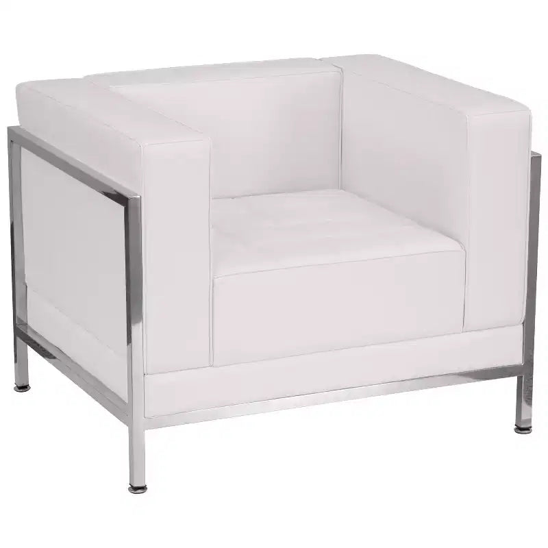 Flash Furniture HERCULES Imagination Series Contemporary LeatherSoft Modular Chair with Quilted Tufted Seat and Encasing Frame