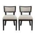 Christopher Knight Home Set of 2 Noah Indoor Rubberwood Upholstery Dining Chairs