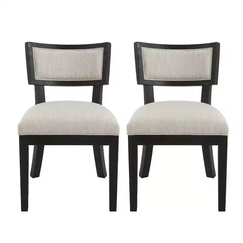 Christopher Knight Home Set of 2 Noah Indoor Rubberwood Upholstery Dining Chairs